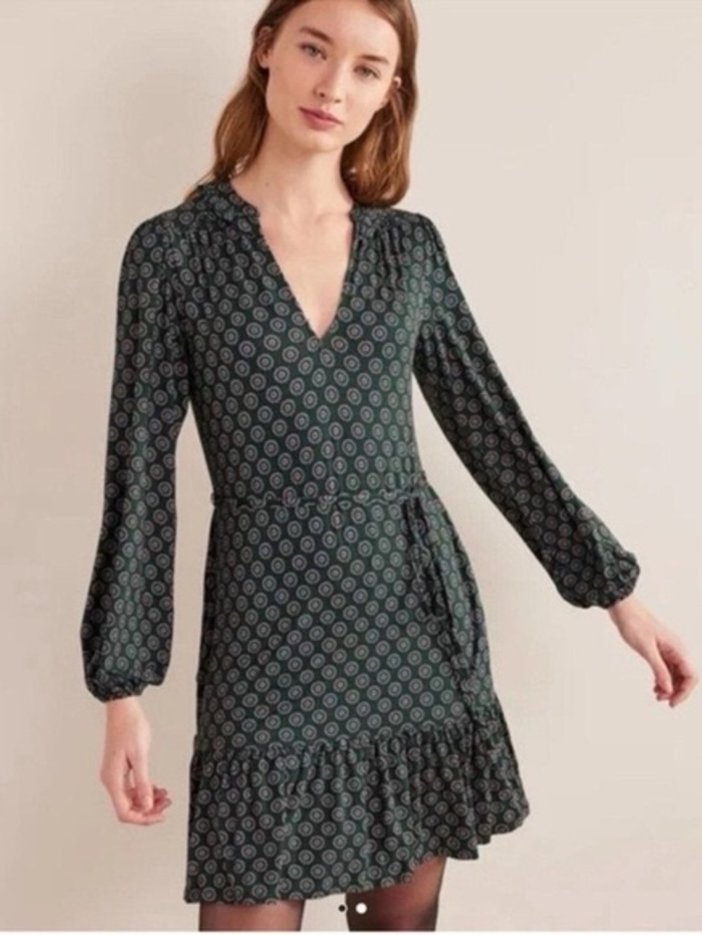 Boden Dress Notch Neck
Jersey French Green
Sunflower Geo